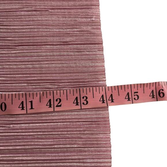 & Other Stories Pink Metallic Micro Pleated Spaghetti Strap Slip Dress - Picture 8 of 8